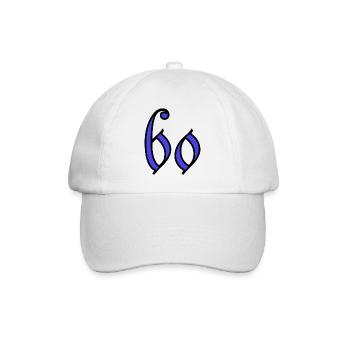60. 60 YEARS. 60th ANNIVERSARY. 60TH BIRTHDAY. - Baseball Cap - white/white - Front