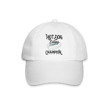 Hot-dog Adulte Manger des hot-dogs - Casquette classique - blanc/blanc - Devant