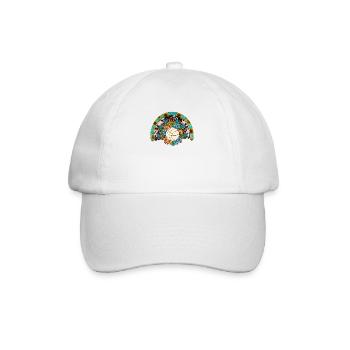 Ballon de volley-ball Volleyeur Rainbow Volleyball - Casquette classique - blanc/blanc - Devant
