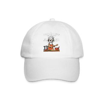 HERDMÄNNCHEN SEI NETT ZU MIR - Baseballkappe - Weiß/Weiß - Vorne