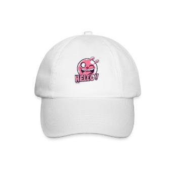 Naughty little monster, hello - Baseball Cap - white/white - Front