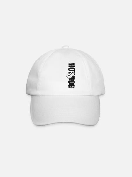 Hot Dog Hot-dog Adulte - Casquette classique - blanc/blanc