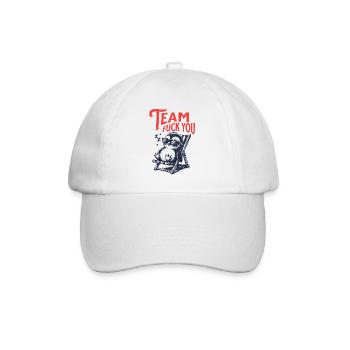 Team Fuck You Penguin - Baseball Cap - white/white - Front
