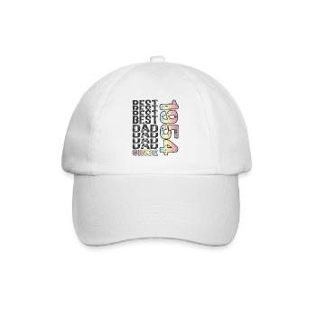 Best dad in the world since 1954 Father's Day - Baseball Cap - white/white - Front