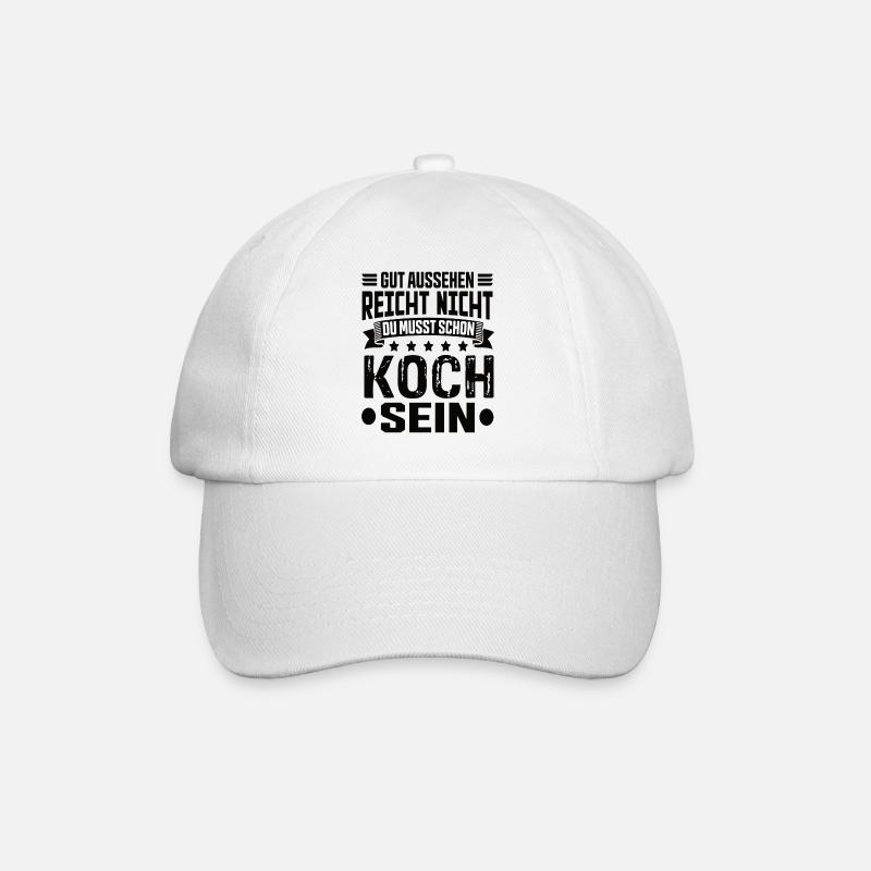 Koch Köche Kochen Koch Humor Koch Spruch - Baseballkappe - Weiß/Weiß