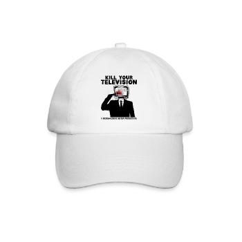 Brainwashing Kill your TV Fake News Portest - Baseball Cap - white/white - Front
