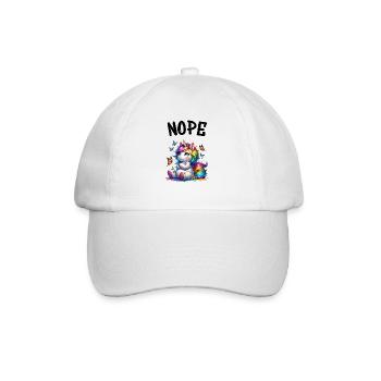 Licorne disant non Garçon et fille Créature mythique - Casquette classique - blanc/blanc - Devant