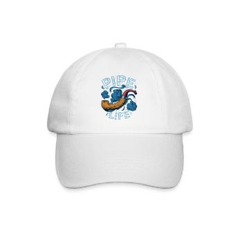 PEOPLE SMOKING PIPES - Baseball Cap - white/white - Front