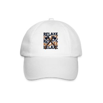 Relax Axe Throwing Game Competition Professional - Baseball Cap - white/white - Front