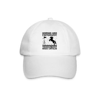 Horse Photography Horseback Riding Horses Hobby Ph - Baseball Cap - white/white - Front