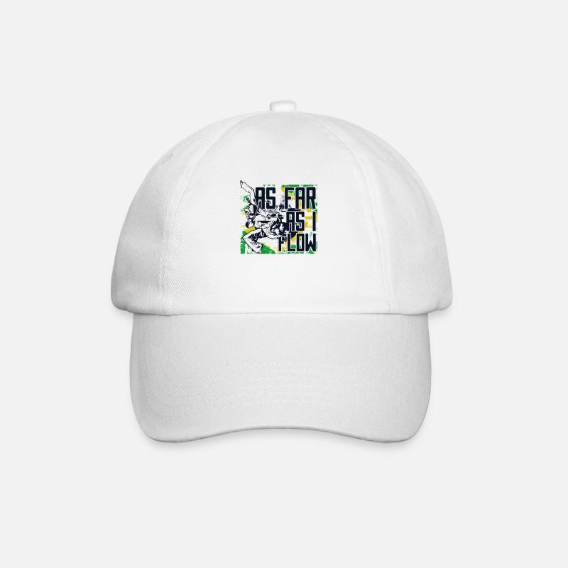 As Far As I Flow Capoeirista Ginga Danse Capoeira - Casquette classique - blanc/blanc