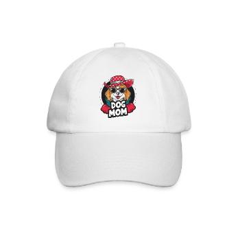 Süßer Hund mit Hut und Sonnenbrille Hundeliebhaber - Baseballkappe - Weiß/Weiß - Vorne