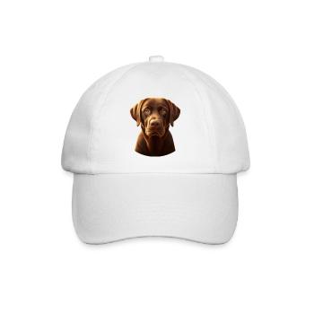 The beautiful brown Labrador 2.0 - Baseballkappe - Weiß/Weiß - Vorne
