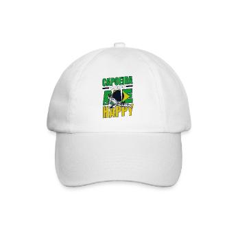 La capoeira me rend heureux Capoeirista Ginga Dance - Casquette classique - blanc/blanc - Devant