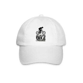 Just One More Bike I Promise Downhill Mountainbike - Baseball Cap - white/white - Front