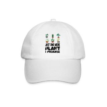 Just One More Plant I Promise Pflanze Pflanzen - Baseball Cap - white/white - Front