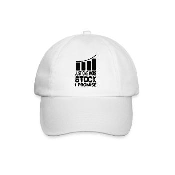 Juste une action de plus que je promets Actifs boursiers - Casquette classique - blanc/blanc - Devant