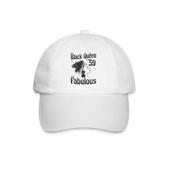 This Black Queen Makes 59 Looks Fabulous - 59th - Baseball Cap - white/white - Front