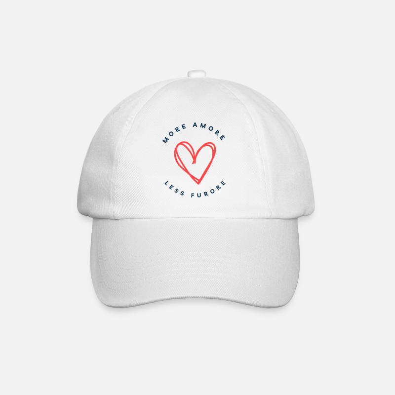 Amore - Baseballkappe - Weiß/Weiß