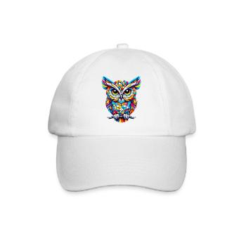 Owl - Baseball Cap - white/white - Front