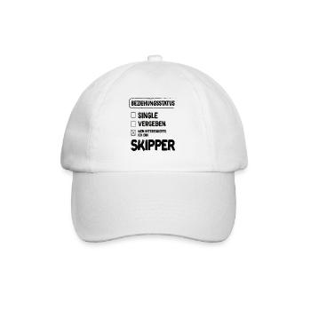 Skipper Relationship Status Skipper Sailing Sailor - Baseball Cap - white/white - Front