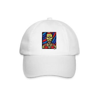 Abstract Art of a Zombie - Baseball Cap - white/white - Front