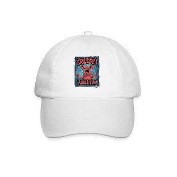 The sow the crazy pig - keep your mouth shut, work - Baseball Cap - white/white - Front