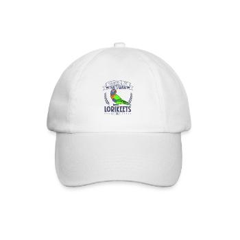 Federn und Freude - Lori - Baseballkappe - Weiß/Weiß - Vorne