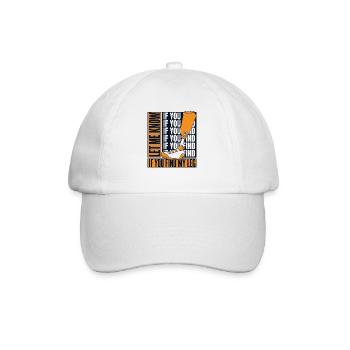 Faites-moi savoir si vous trouvez ma prothèse de jambe d’utilisateur de jambe - Casquette classique - blanc/blanc - Devant