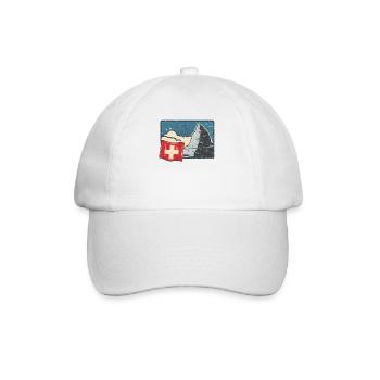 Switzerland Holidays Skiing Hiking Mountains Switzerland - Baseball Cap - white/white - Front