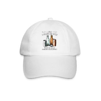 BOTTLES AND CANS COLLECTOR'S PASSION - Baseball Cap - white/white - Front