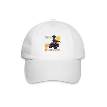 Remise des diplômes de la maternelle Dino Dinosaure T-Rex Fun - Casquette classique - blanc/blanc - Devant