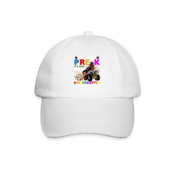 Remise des diplômes de la maternelle Dino Dinosaure T-Rex Fun - Casquette classique - blanc/blanc - Devant