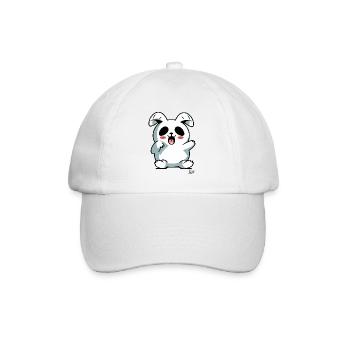 Another bunny and super-cute and cool bunny - Baseball Cap - white/white - Front