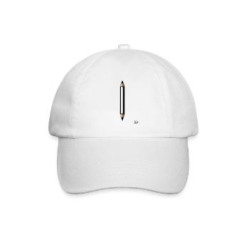 Pencil: Two is better! - Baseball Cap - white/white - Front