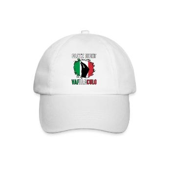 Italie Vaffanculo italien - Casquette classique - blanc/blanc - Devant