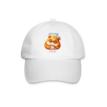 HAMSTER SCHLAFI TRÄUMI - Casquette classique - blanc/blanc - Devant