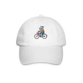 BICYCLE ELEPHANT - Baseball Cap - white/white - Front