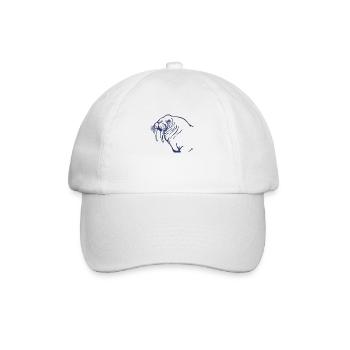 Walrus T-Shirt Marine Mammal With Long Tusks Sea - Baseball Cap - white/white - Front