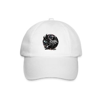 Raven Raven Crow Crow Halloween Occult - Baseball Cap - white/white - Front