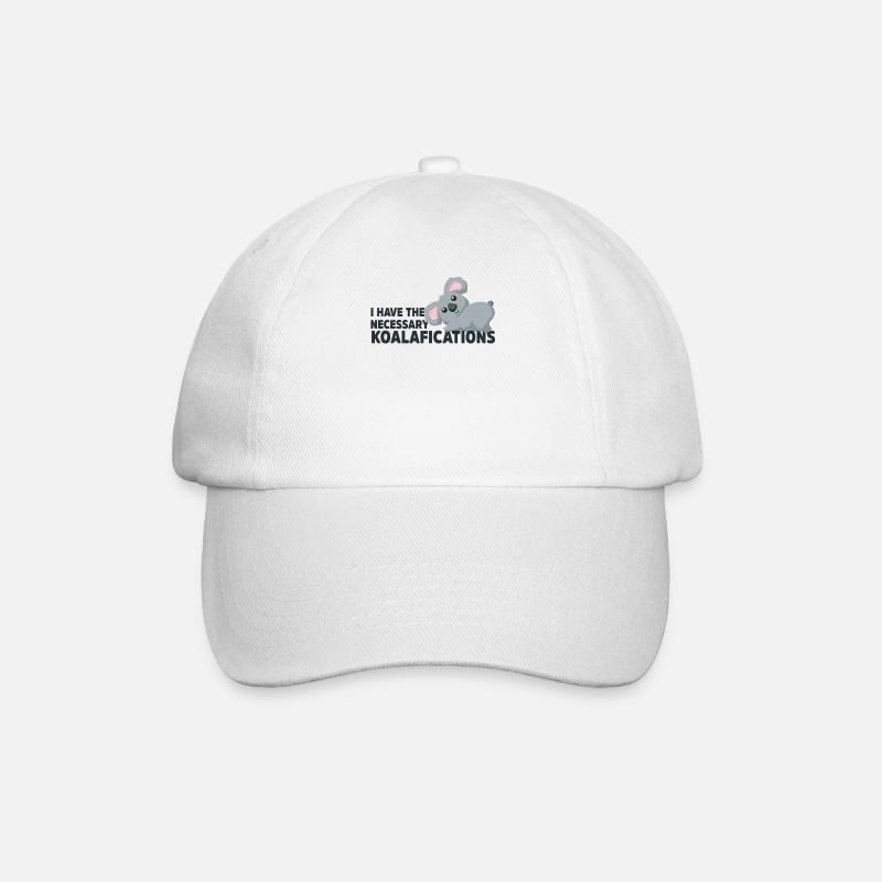 Ich habe die notwendigen Koalafications Lustiger Koala - Baseballkappe - Weiß/Weiß