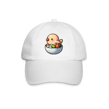 Chicken Food - Chicken - Baseball Cap - white/white - Front
