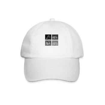 Vintage Gift Idea Bicycle - Baseball Cap - white/white - Front