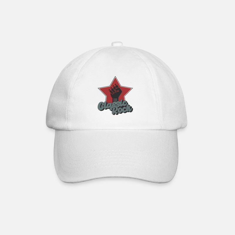 Classic Rock - Baseballkappe - Weiß/Weiß
