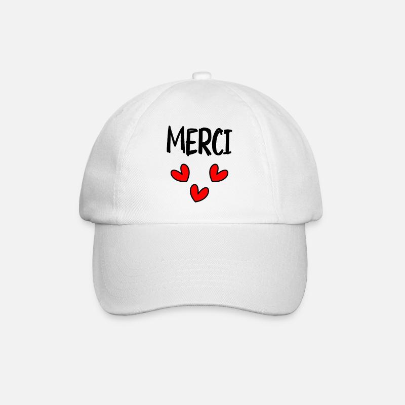 MAÎTRESSE. MERCI. MERCI MAÎTRESSE. CADEAU - Casquette classique - blanc/blanc