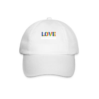 Gender Lesbians, Gays, Trans, Queer Rainbow - Baseball Cap - white/white - Front