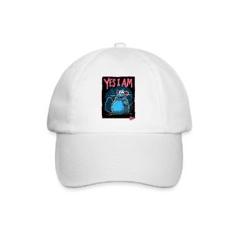 Grand Rat Joyeux : Oui, je le suis ! - Casquette classique - blanc/blanc - Devant