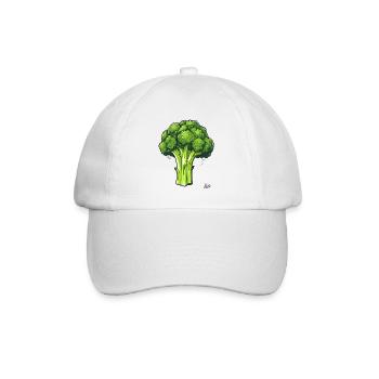 The big, bad broccoli - Baseball Cap - white/white - Front