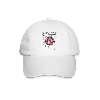 Percée : Comme ce cochon drôle - Casquette classique - blanc/blanc - Devant