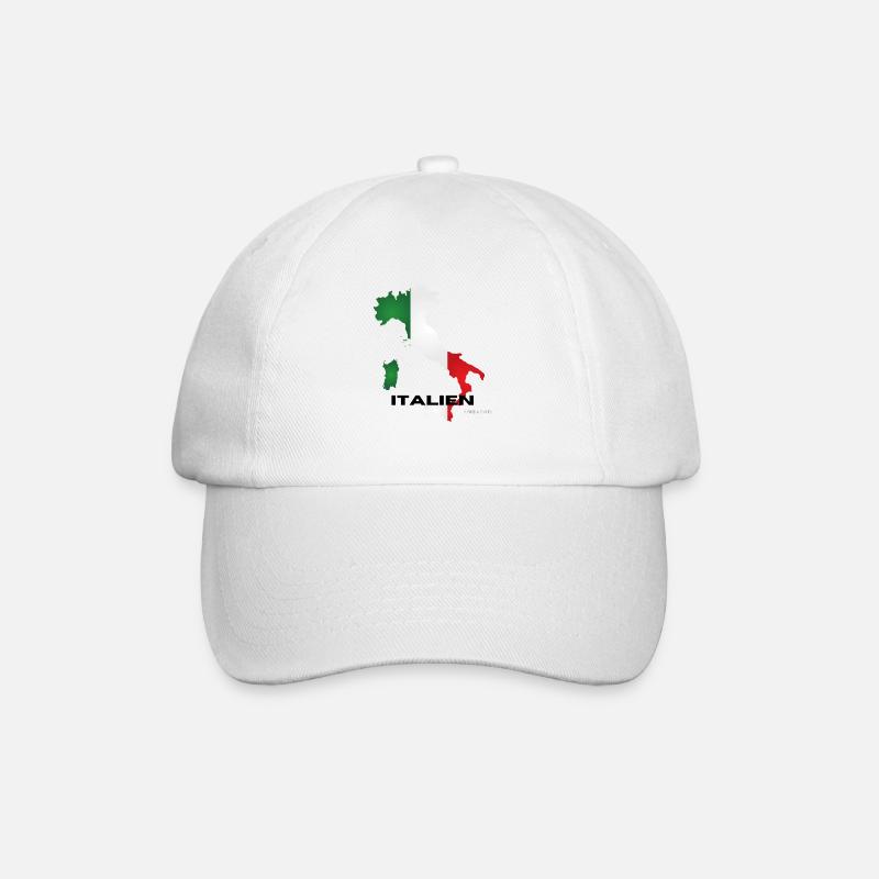 Italy - Baseball Cap - white/white